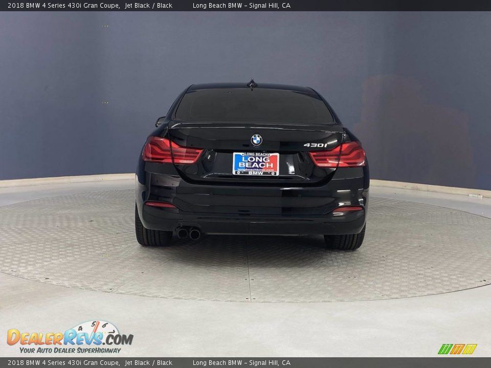 2018 BMW 4 Series 430i Gran Coupe Jet Black / Black Photo #4