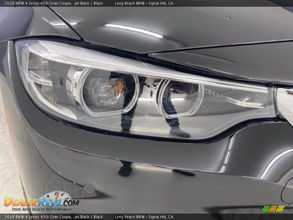 2018 BMW 4 Series 430i Gran Coupe Jet Black / Black Photo #7