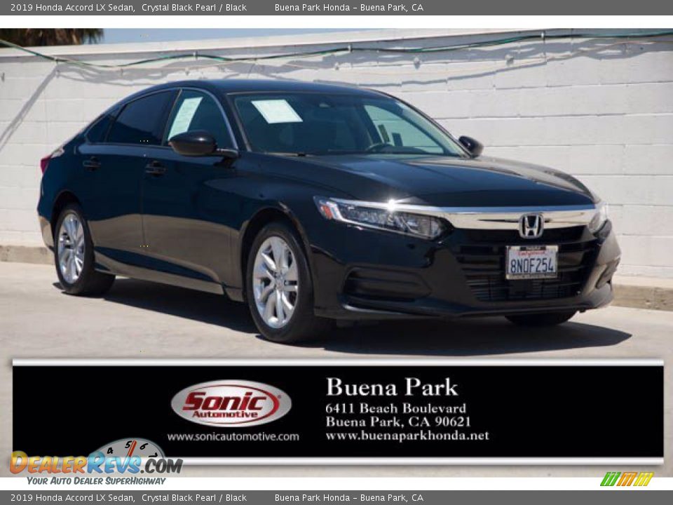 2019 Honda Accord LX Sedan Crystal Black Pearl / Black Photo #1