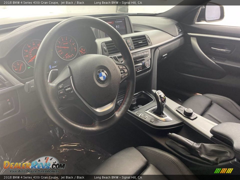 2018 BMW 4 Series 430i Gran Coupe Jet Black / Black Photo #16