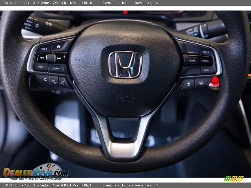 2019 Honda Accord LX Sedan Crystal Black Pearl / Black Photo #15