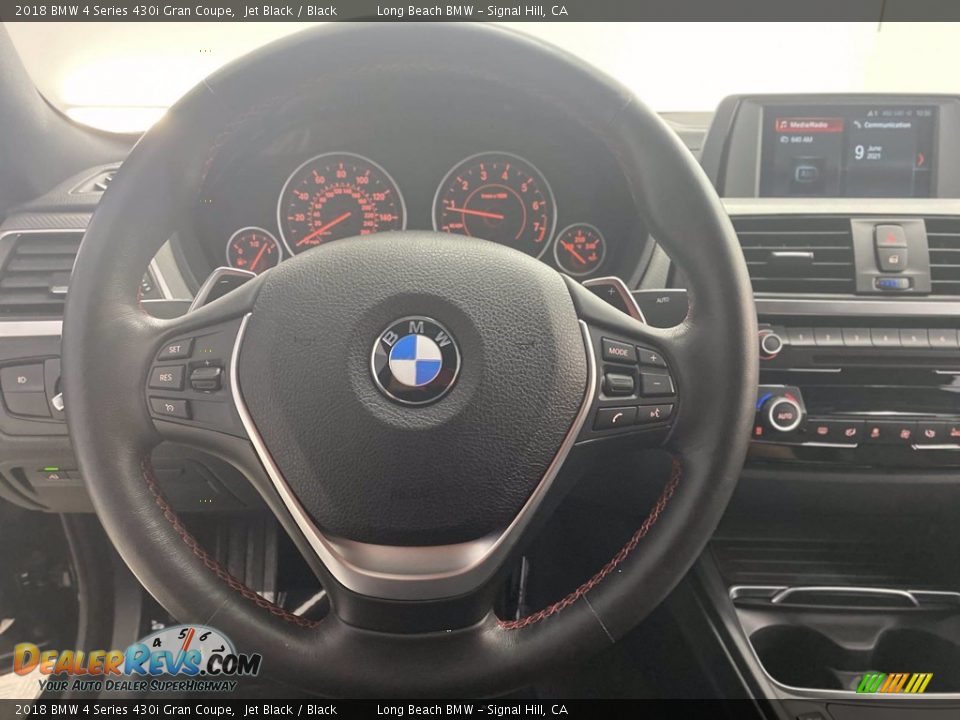 2018 BMW 4 Series 430i Gran Coupe Jet Black / Black Photo #18