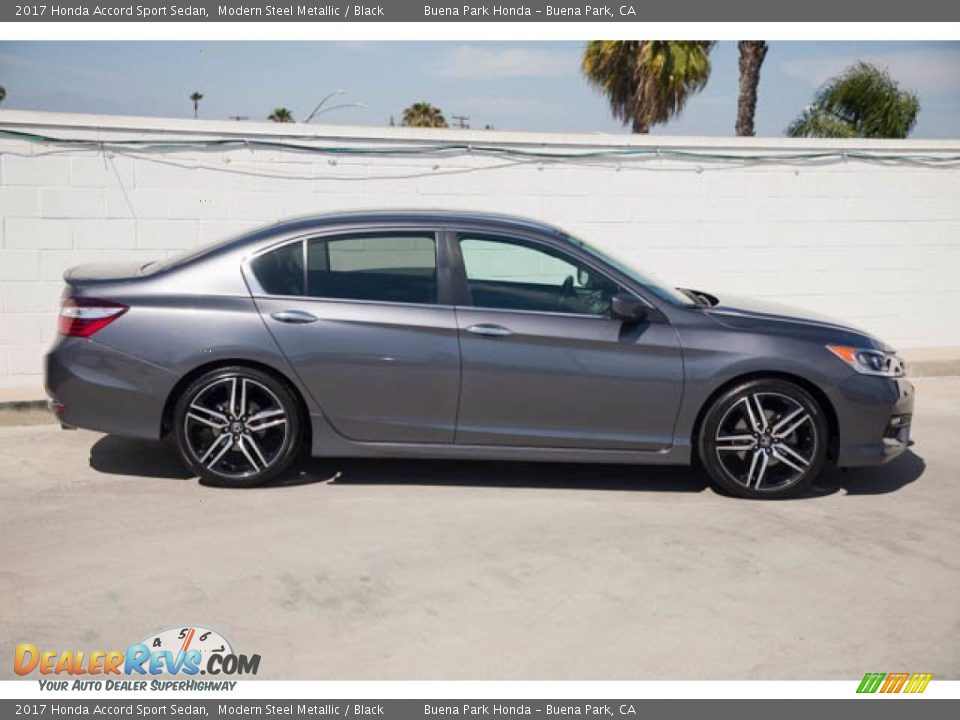 2017 Honda Accord Sport Sedan Modern Steel Metallic / Black Photo #12