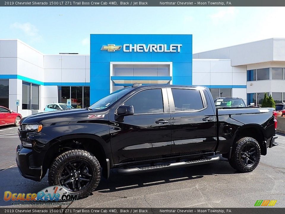 2019 Chevrolet Silverado 1500 LT Z71 Trail Boss Crew Cab 4WD Black / Jet Black Photo #1