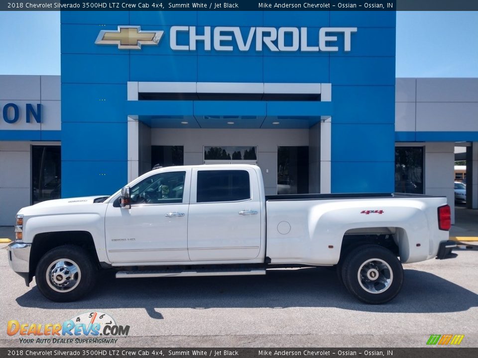 Summit White 2018 Chevrolet Silverado 3500HD LTZ Crew Cab 4x4 Photo #1