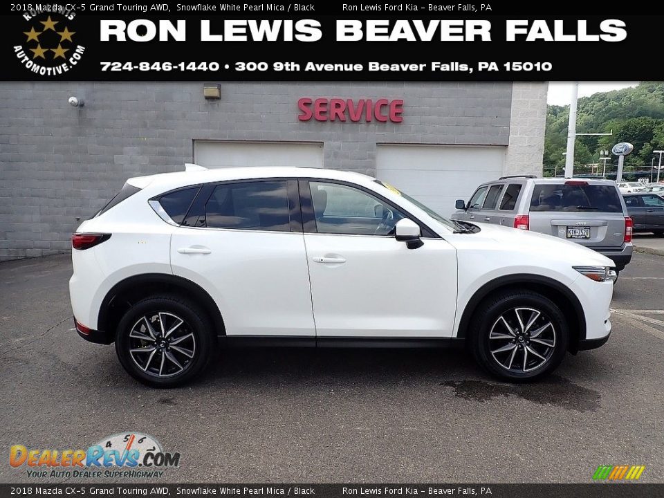 2018 Mazda CX-5 Grand Touring AWD Snowflake White Pearl Mica / Black Photo #1