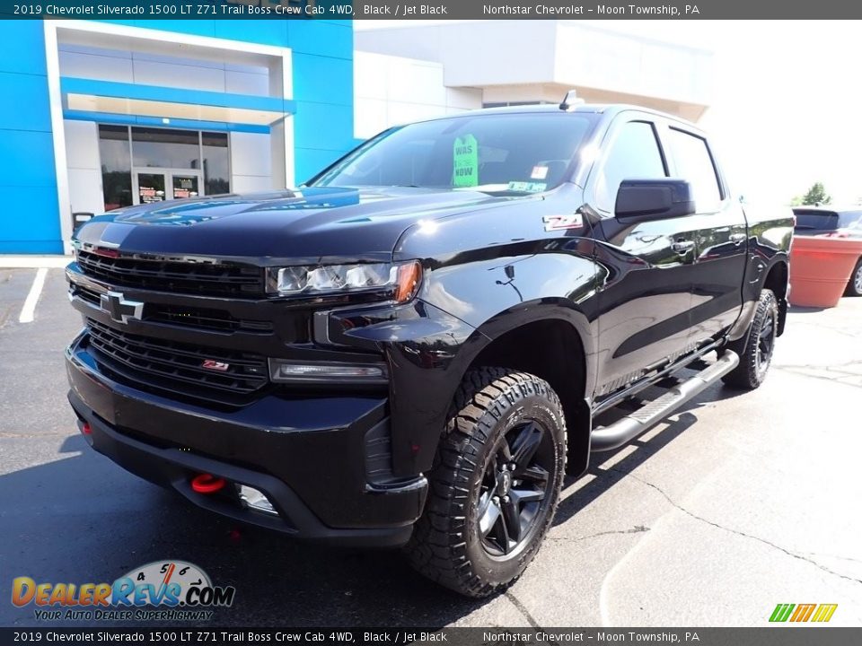 2019 Chevrolet Silverado 1500 LT Z71 Trail Boss Crew Cab 4WD Black / Jet Black Photo #2