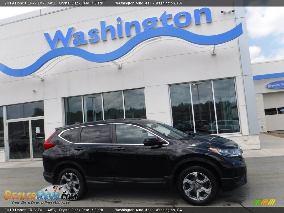 2019 Honda CR-V EX-L AWD Crystal Black Pearl / Black Photo #2
