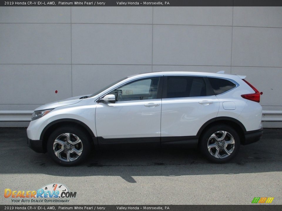 2019 Honda CR-V EX-L AWD Platinum White Pearl / Ivory Photo #2