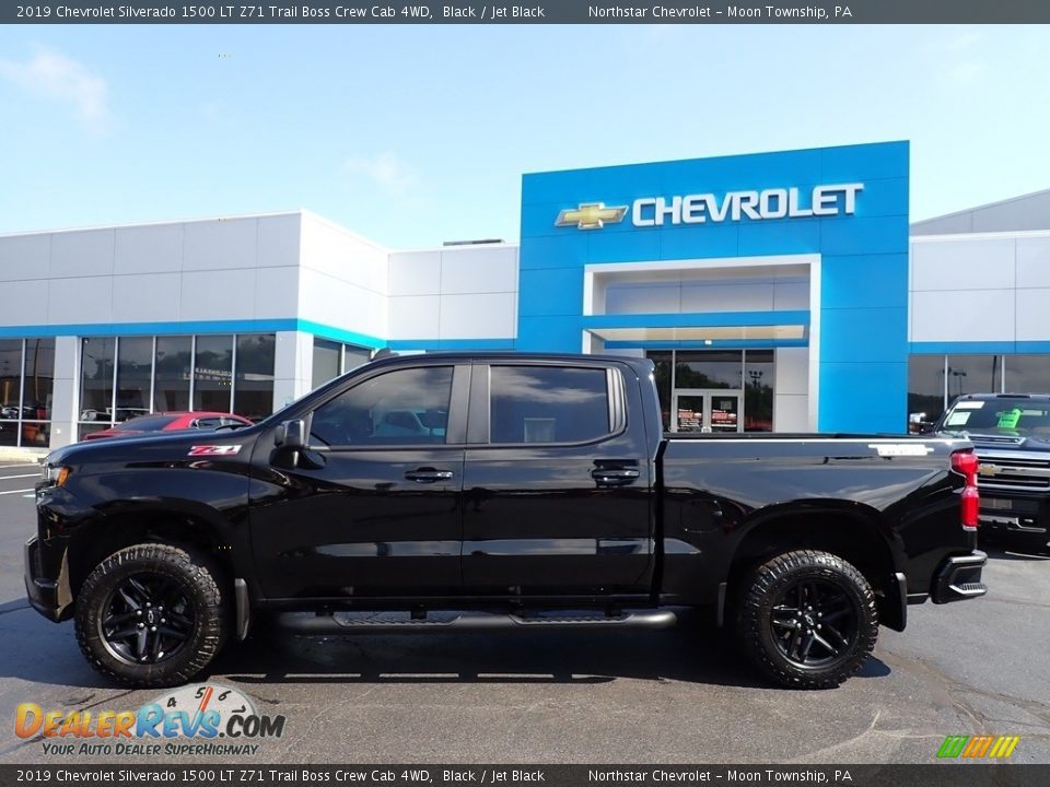 2019 Chevrolet Silverado 1500 LT Z71 Trail Boss Crew Cab 4WD Black / Jet Black Photo #3