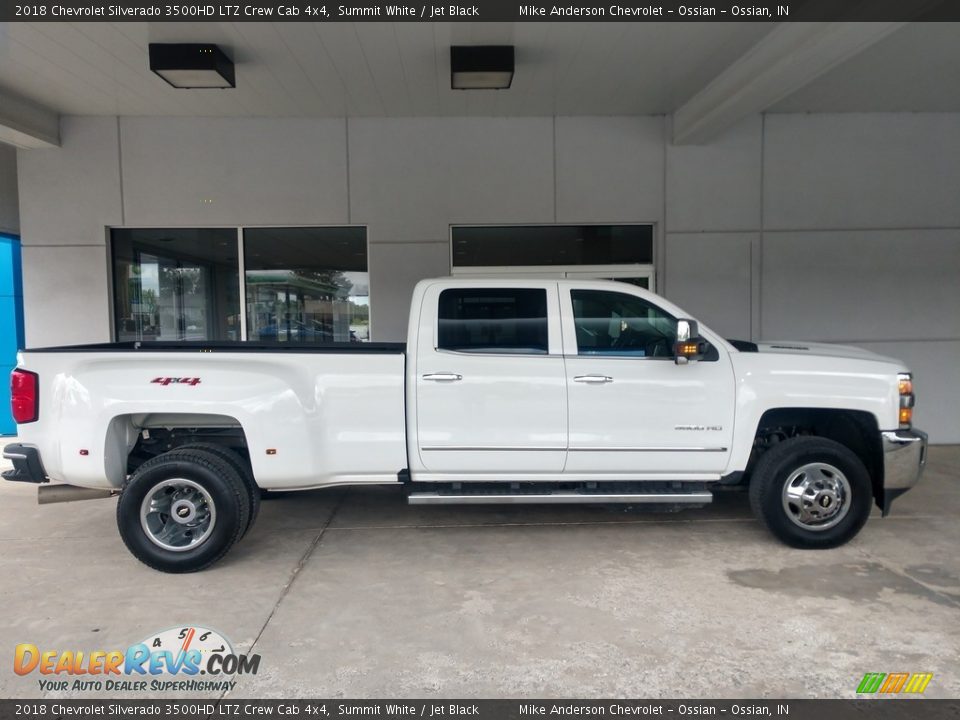 Summit White 2018 Chevrolet Silverado 3500HD LTZ Crew Cab 4x4 Photo #3