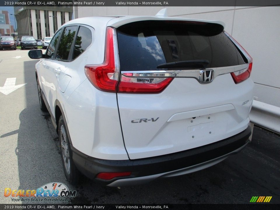 2019 Honda CR-V EX-L AWD Platinum White Pearl / Ivory Photo #3