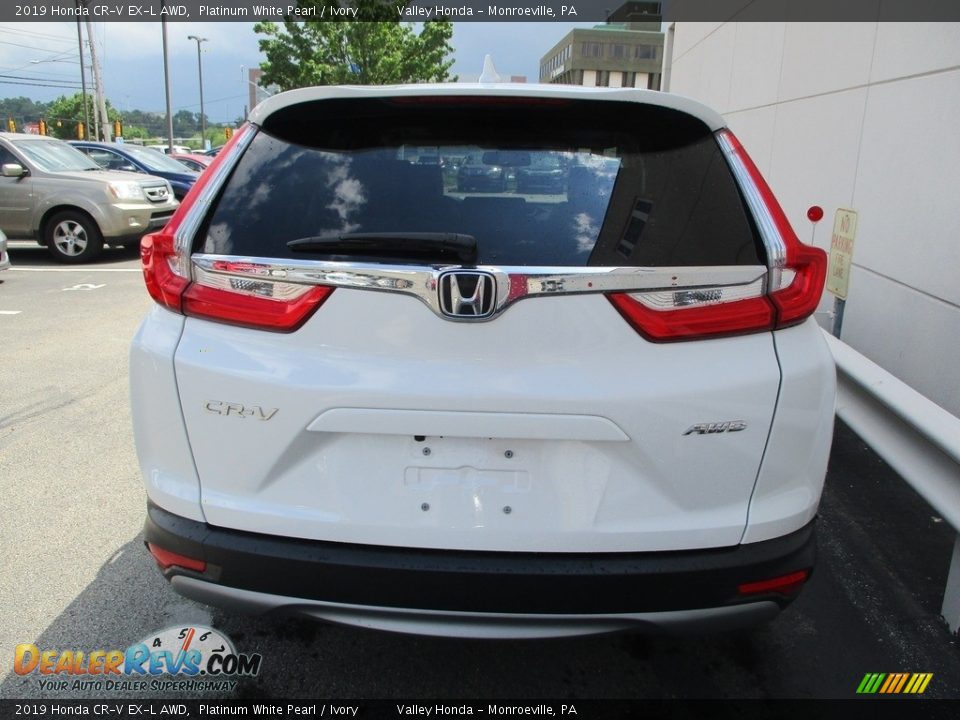 2019 Honda CR-V EX-L AWD Platinum White Pearl / Ivory Photo #4