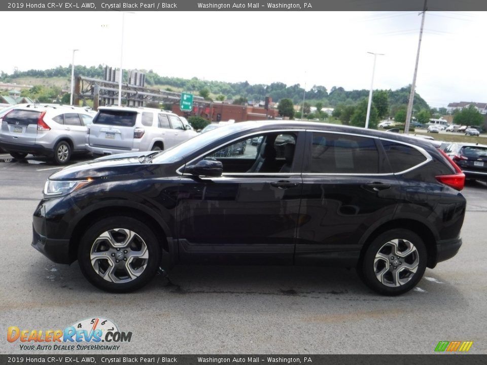 2019 Honda CR-V EX-L AWD Crystal Black Pearl / Black Photo #7