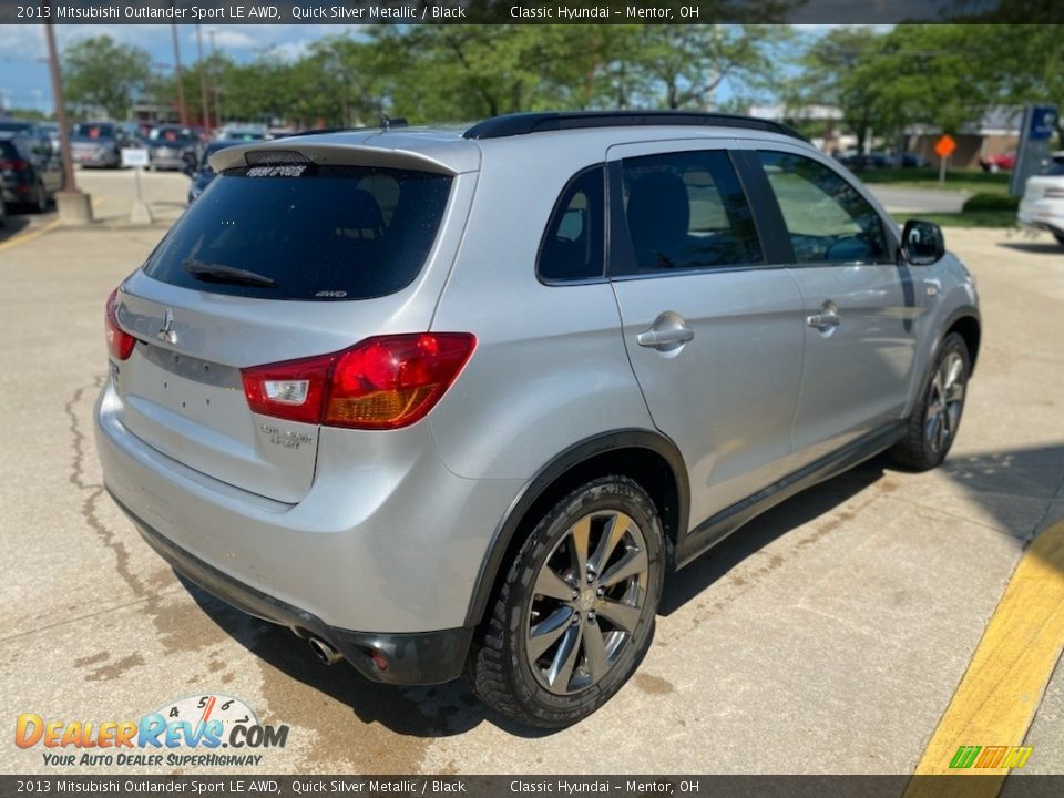 2013 Mitsubishi Outlander Sport LE AWD Quick Silver Metallic / Black Photo #2