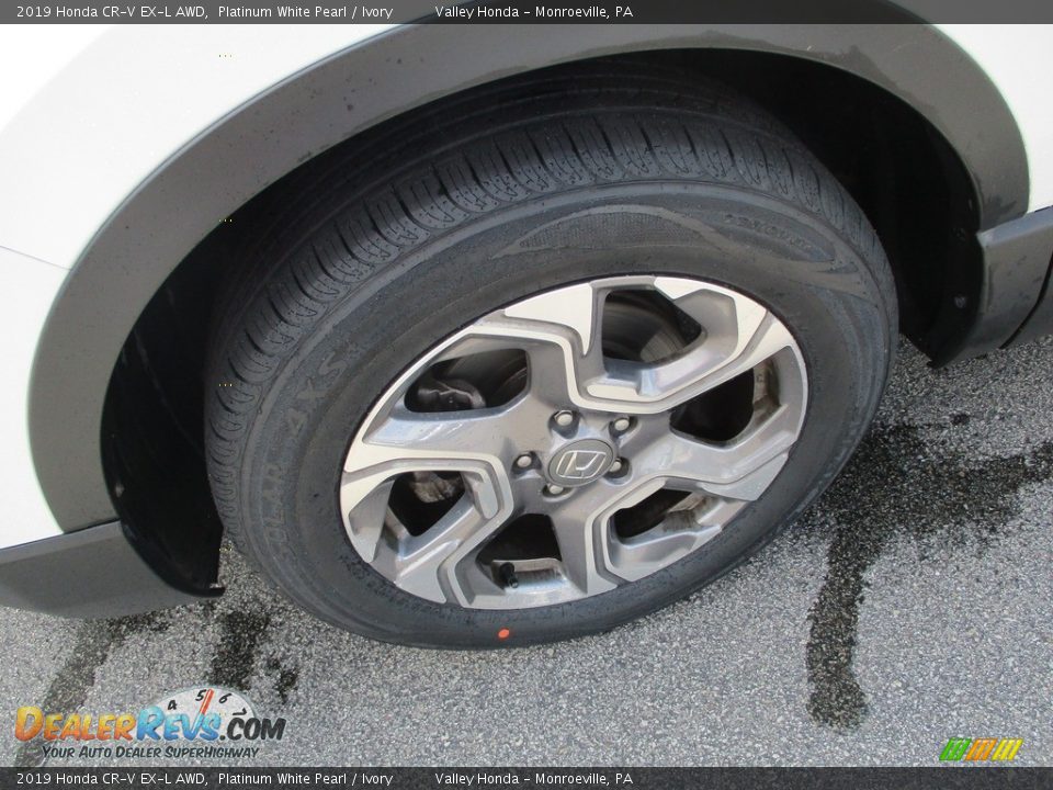2019 Honda CR-V EX-L AWD Platinum White Pearl / Ivory Photo #10
