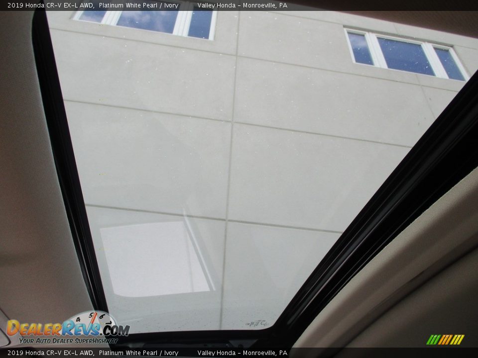 2019 Honda CR-V EX-L AWD Platinum White Pearl / Ivory Photo #12