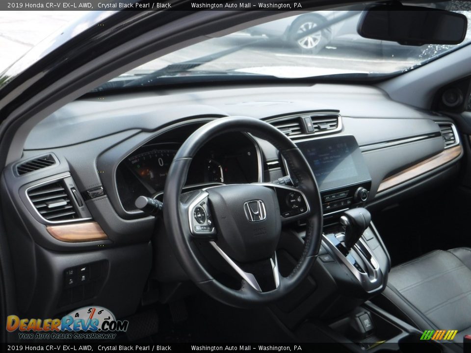 2019 Honda CR-V EX-L AWD Crystal Black Pearl / Black Photo #14