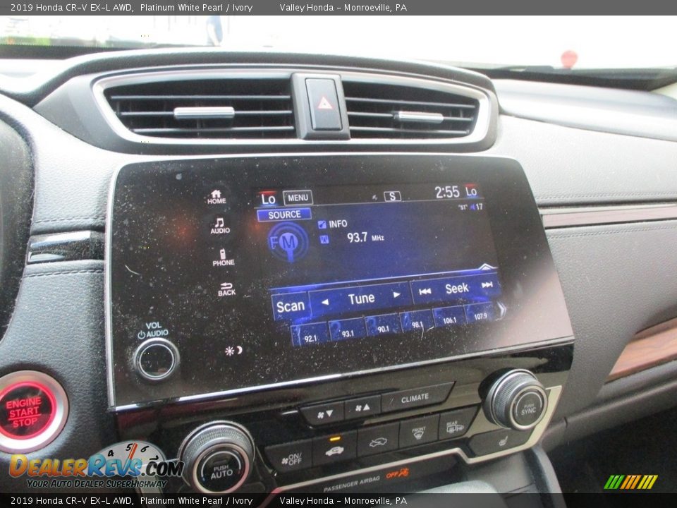 2019 Honda CR-V EX-L AWD Platinum White Pearl / Ivory Photo #16