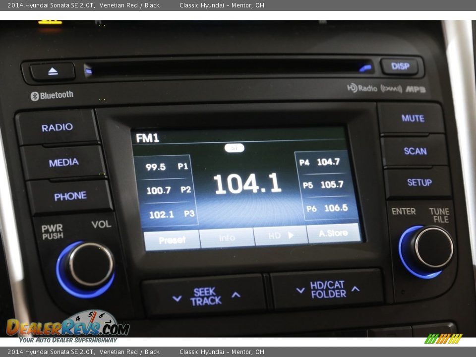 2014 Hyundai Sonata SE 2.0T Venetian Red / Black Photo #10