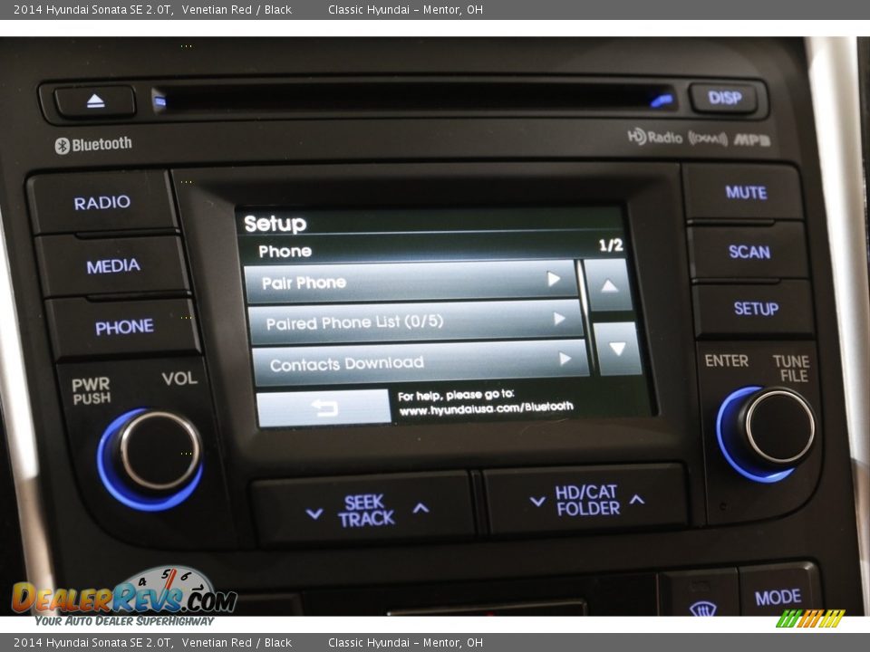 2014 Hyundai Sonata SE 2.0T Venetian Red / Black Photo #11