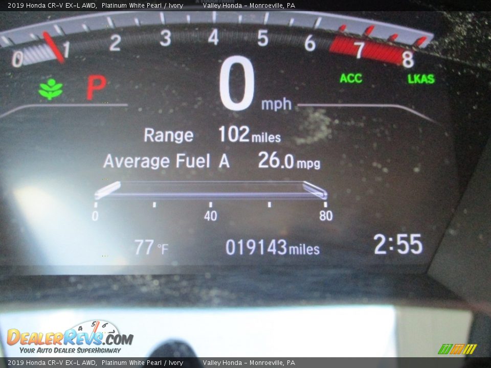 2019 Honda CR-V EX-L AWD Platinum White Pearl / Ivory Photo #20