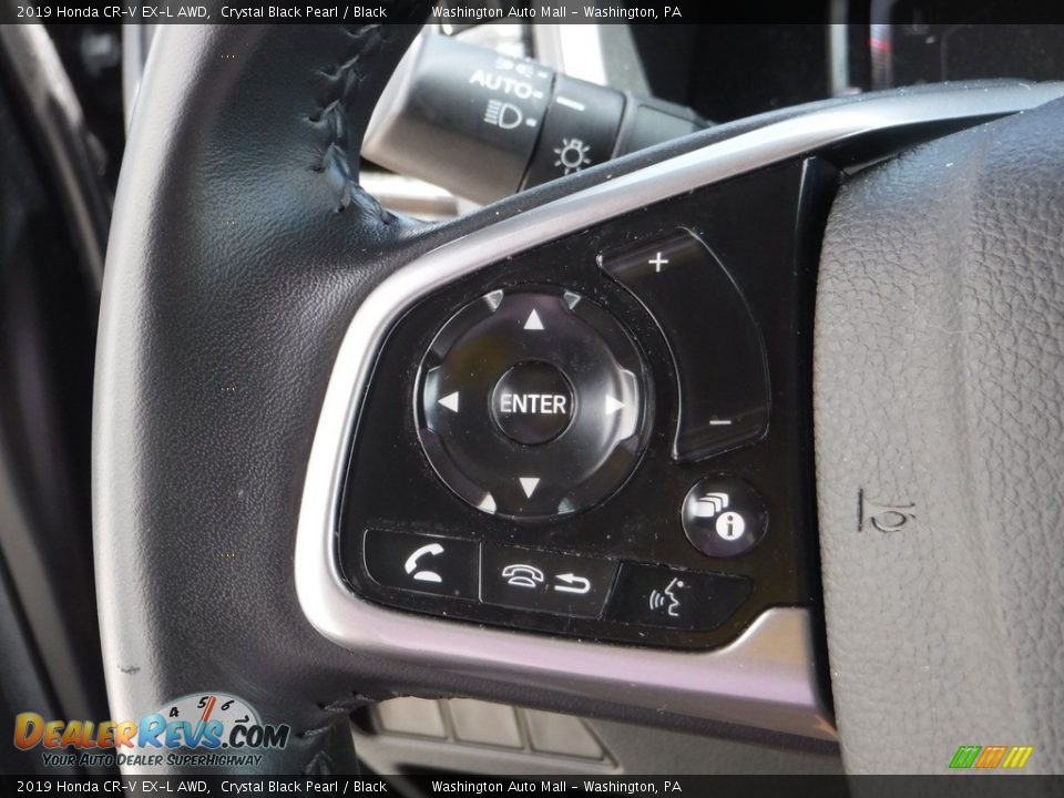 2019 Honda CR-V EX-L AWD Crystal Black Pearl / Black Photo #23