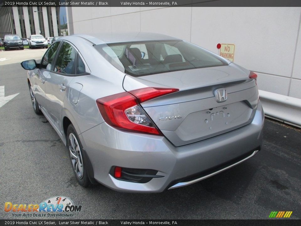 2019 Honda Civic LX Sedan Lunar Silver Metallic / Black Photo #3
