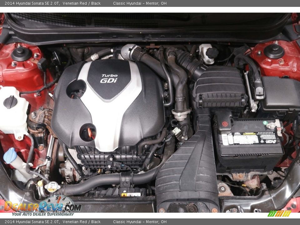2014 Hyundai Sonata SE 2.0T Venetian Red / Black Photo #19