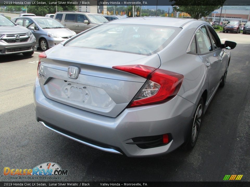 2019 Honda Civic LX Sedan Lunar Silver Metallic / Black Photo #5