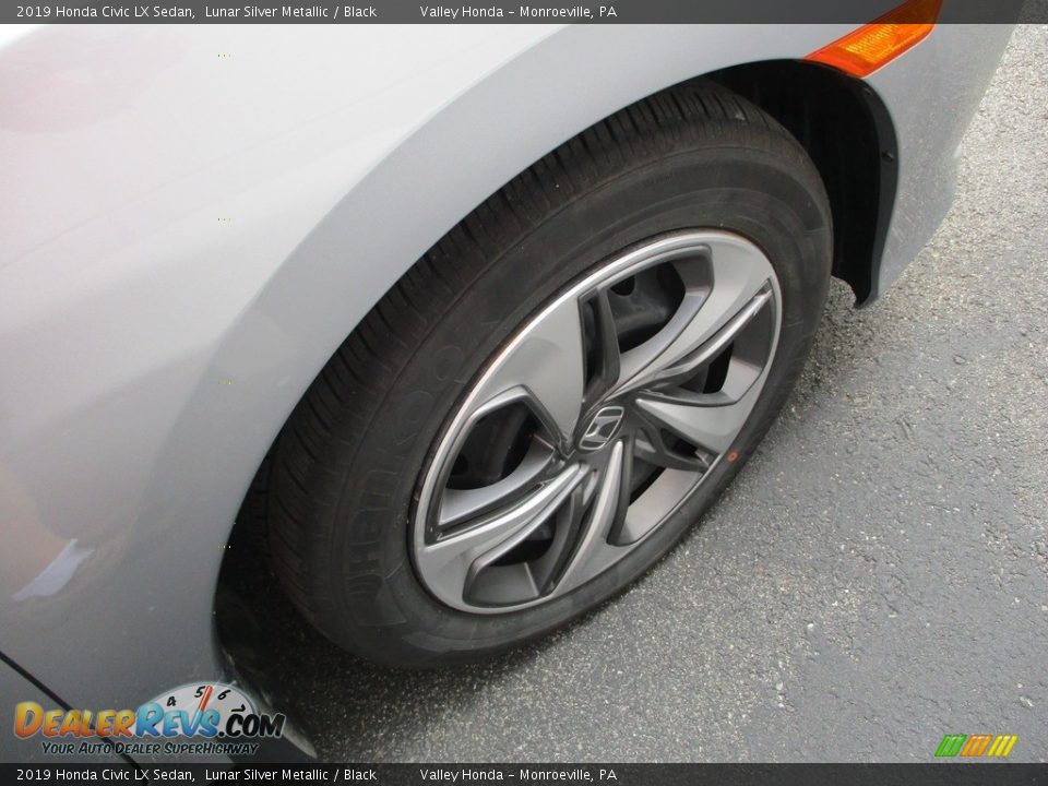 2019 Honda Civic LX Sedan Lunar Silver Metallic / Black Photo #6