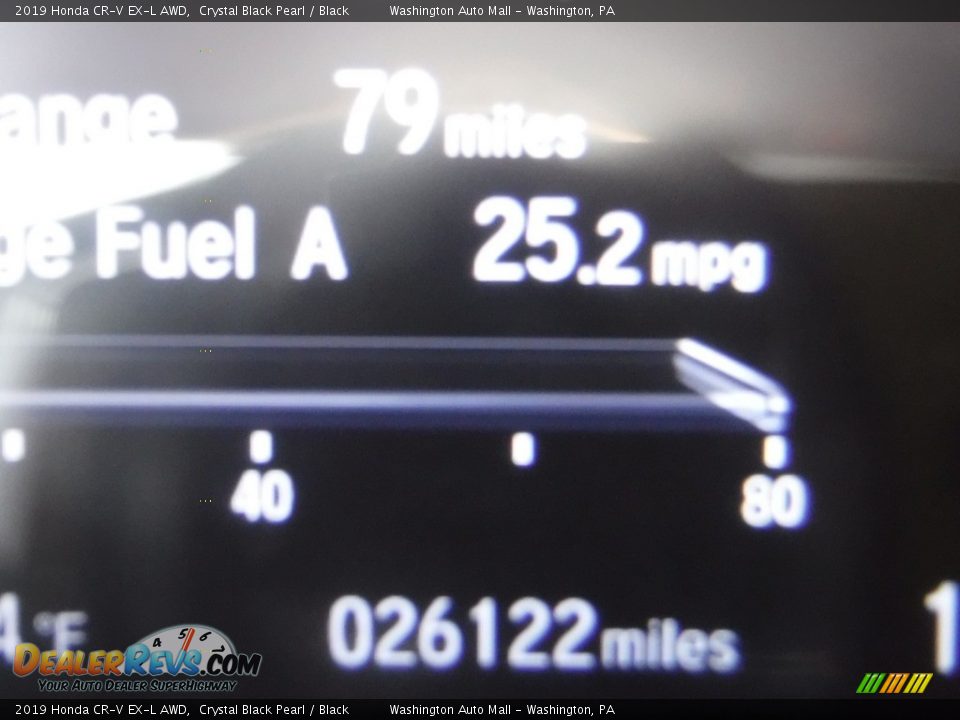 2019 Honda CR-V EX-L AWD Crystal Black Pearl / Black Photo #30