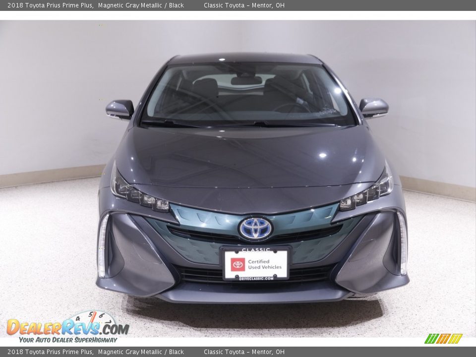 2018 Toyota Prius Prime Plus Magnetic Gray Metallic / Black Photo #2