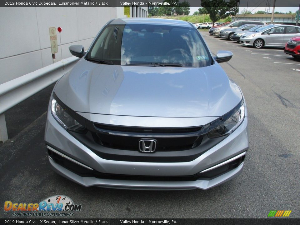 2019 Honda Civic LX Sedan Lunar Silver Metallic / Black Photo #8