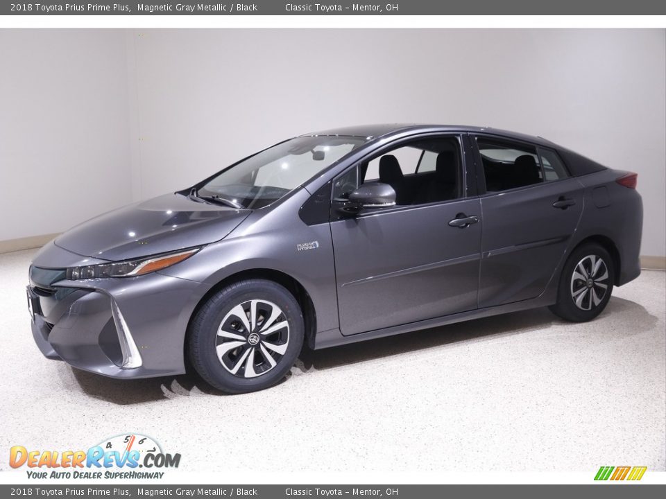 2018 Toyota Prius Prime Plus Magnetic Gray Metallic / Black Photo #3