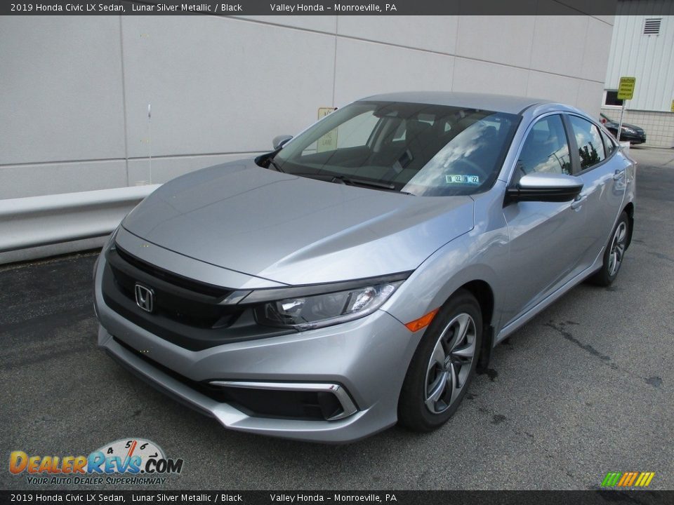 2019 Honda Civic LX Sedan Lunar Silver Metallic / Black Photo #9