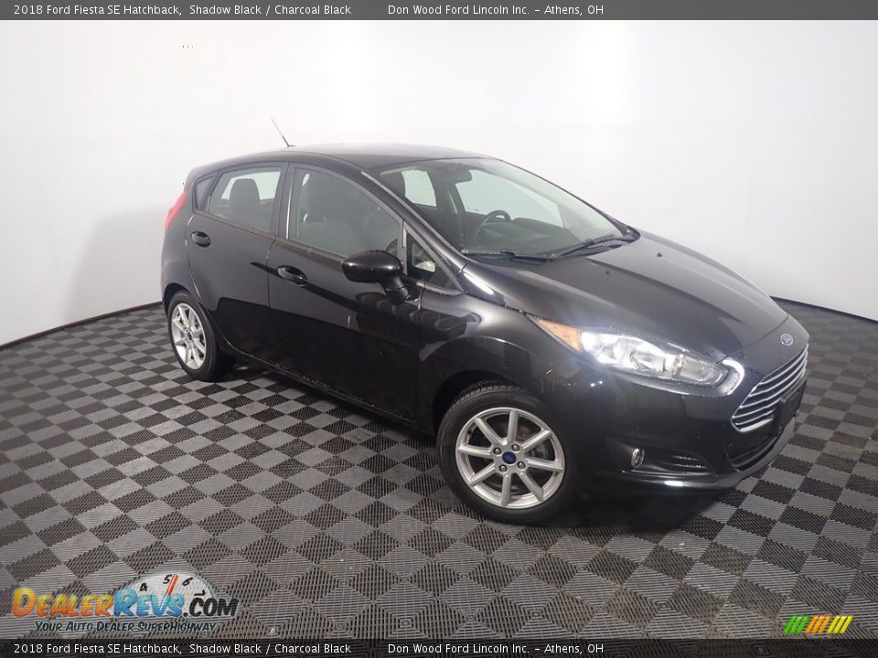 2018 Ford Fiesta SE Hatchback Shadow Black / Charcoal Black Photo #4