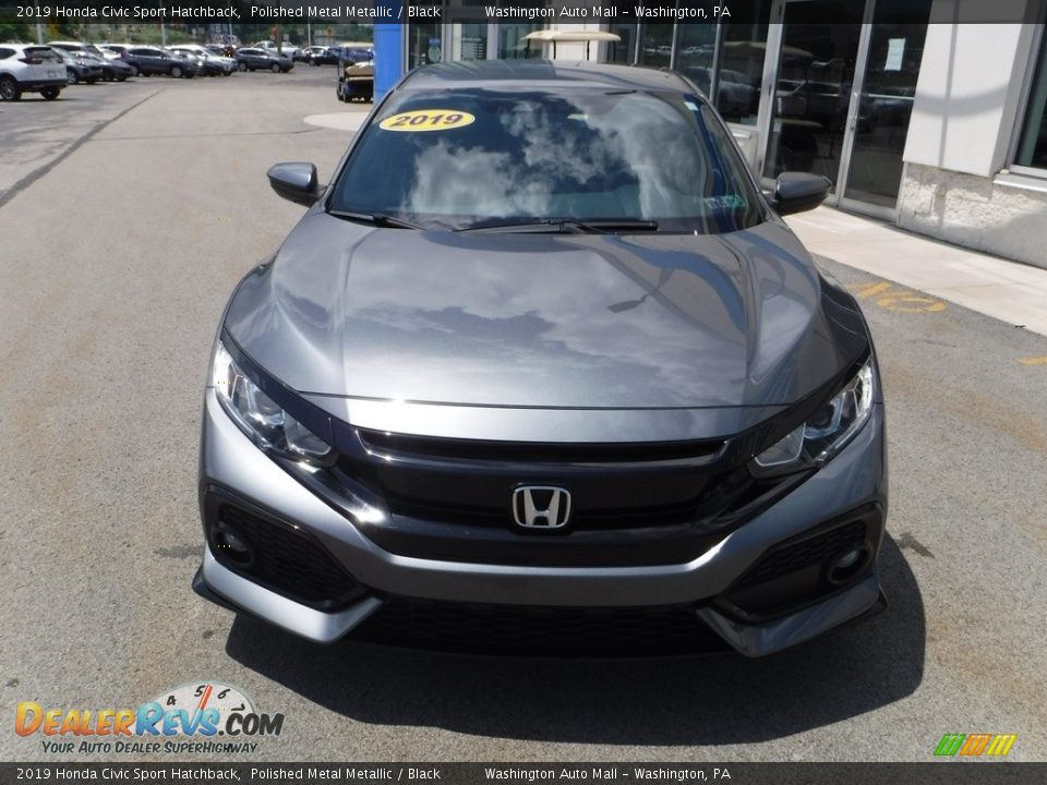 2019 Honda Civic Sport Hatchback Polished Metal Metallic / Black Photo #3