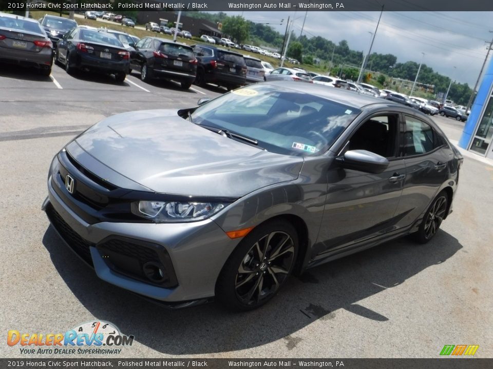 2019 Honda Civic Sport Hatchback Polished Metal Metallic / Black Photo #4