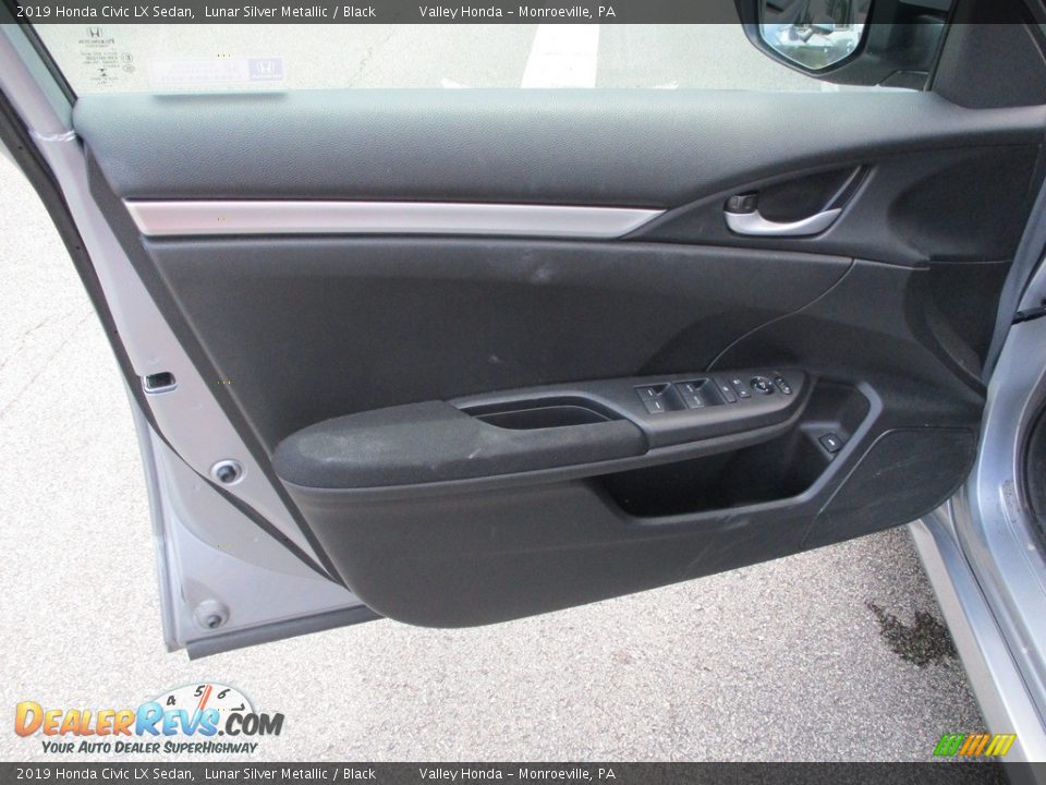 2019 Honda Civic LX Sedan Lunar Silver Metallic / Black Photo #11
