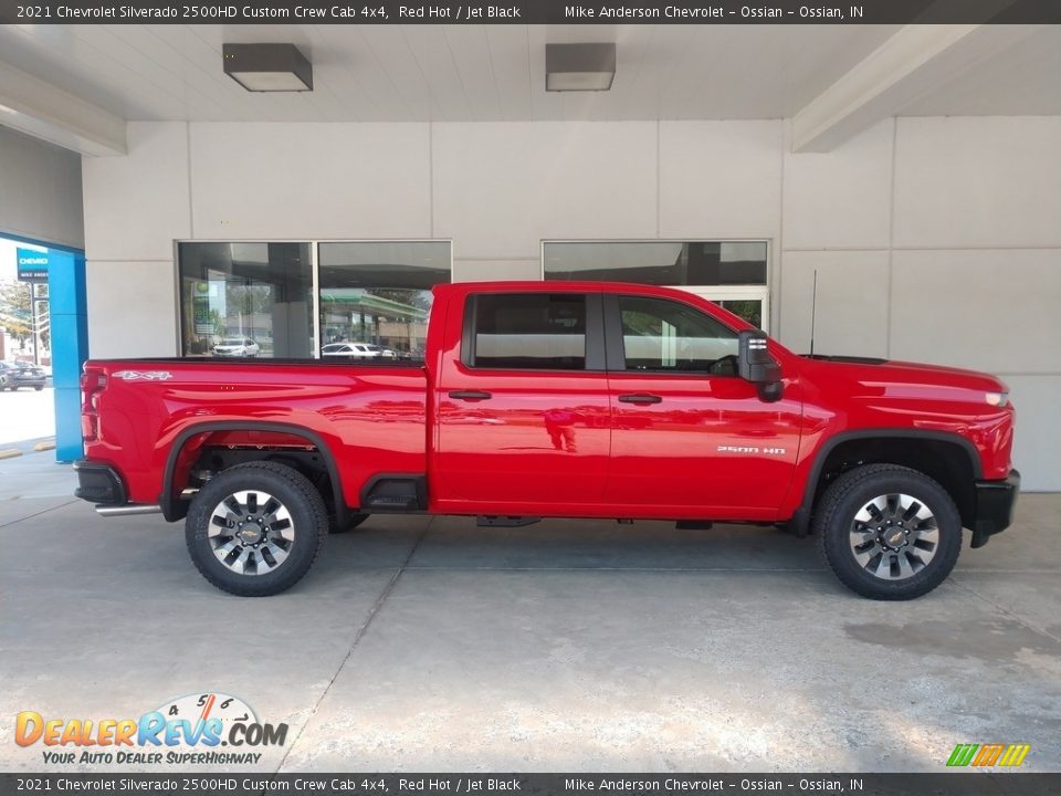 Red Hot 2021 Chevrolet Silverado 2500HD Custom Crew Cab 4x4 Photo #3