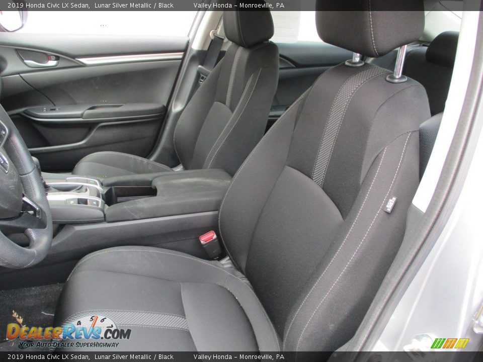 2019 Honda Civic LX Sedan Lunar Silver Metallic / Black Photo #12
