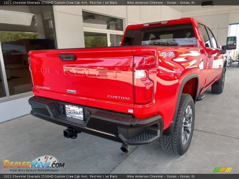 2021 Chevrolet Silverado 2500HD Custom Crew Cab 4x4 Red Hot / Jet Black Photo #4