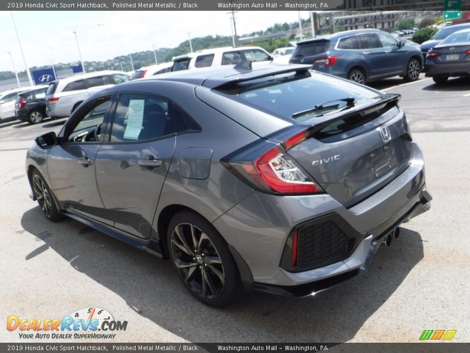 2019 Honda Civic Sport Hatchback Polished Metal Metallic / Black Photo #6