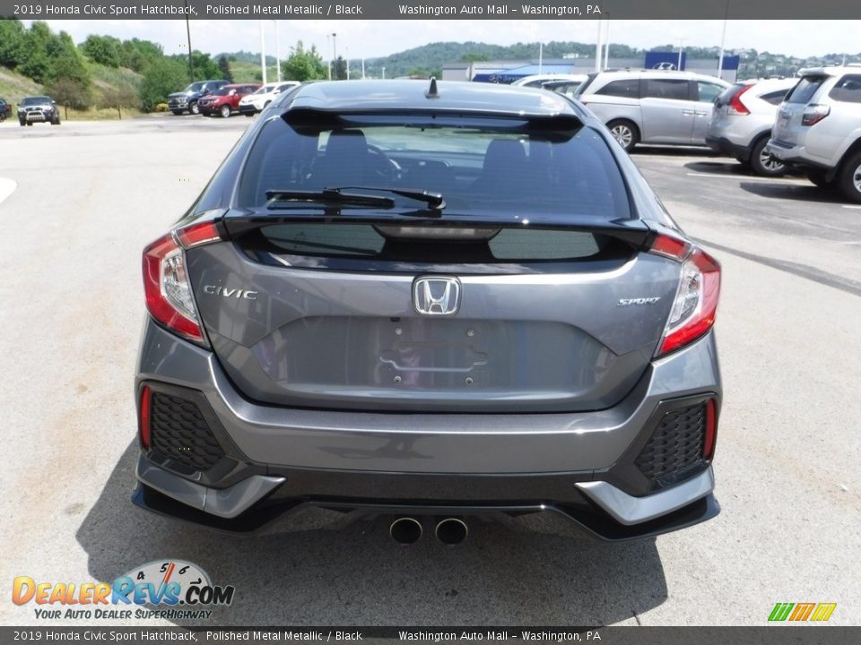2019 Honda Civic Sport Hatchback Polished Metal Metallic / Black Photo #7