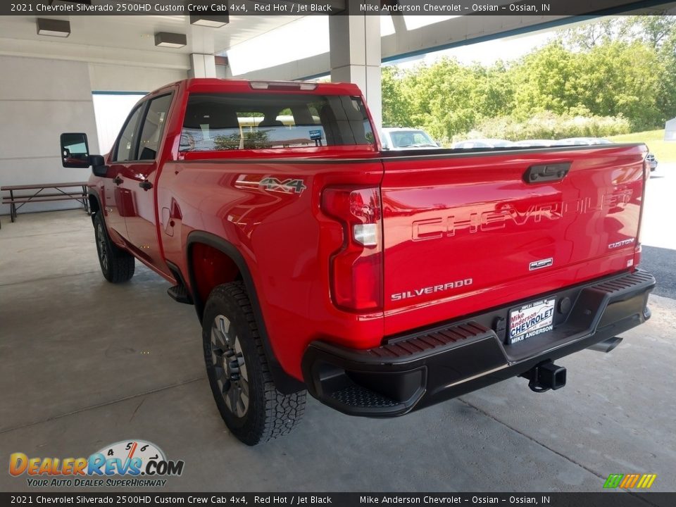 2021 Chevrolet Silverado 2500HD Custom Crew Cab 4x4 Red Hot / Jet Black Photo #7