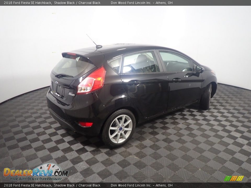 2018 Ford Fiesta SE Hatchback Shadow Black / Charcoal Black Photo #18