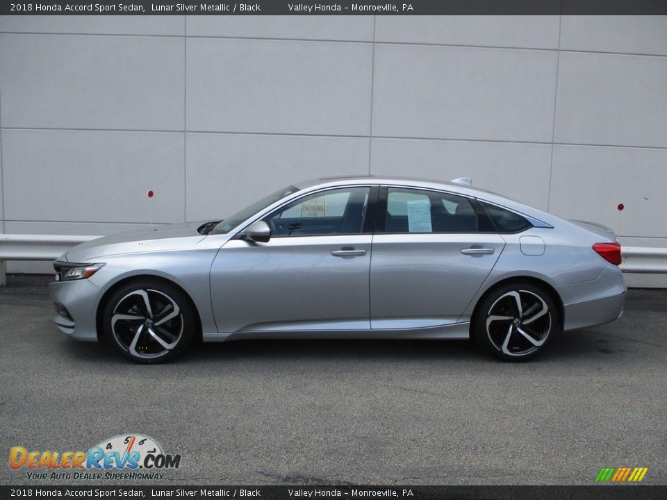 2018 Honda Accord Sport Sedan Lunar Silver Metallic / Black Photo #2