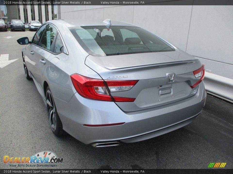 2018 Honda Accord Sport Sedan Lunar Silver Metallic / Black Photo #3