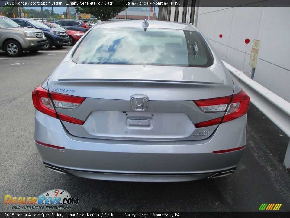 2018 Honda Accord Sport Sedan Lunar Silver Metallic / Black Photo #4